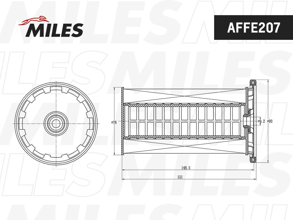 

Фильтр Топливный Miles AFFE207