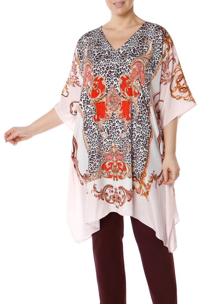 

Туника женская LE FATE LF0412VROSA розовая one size, LF0412VROSA