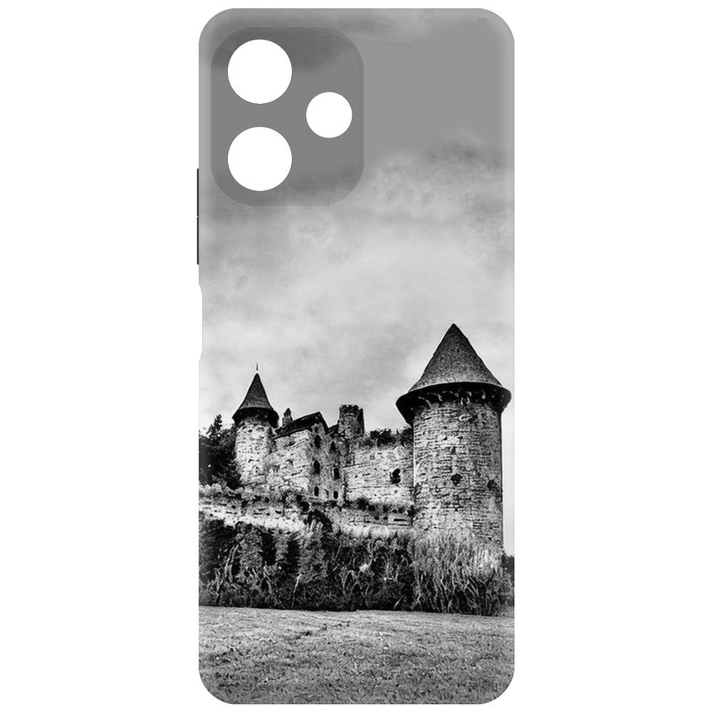 

Чехол-накладка Krutoff Soft Case Старый замок для Poco M6 Pro 5G черный