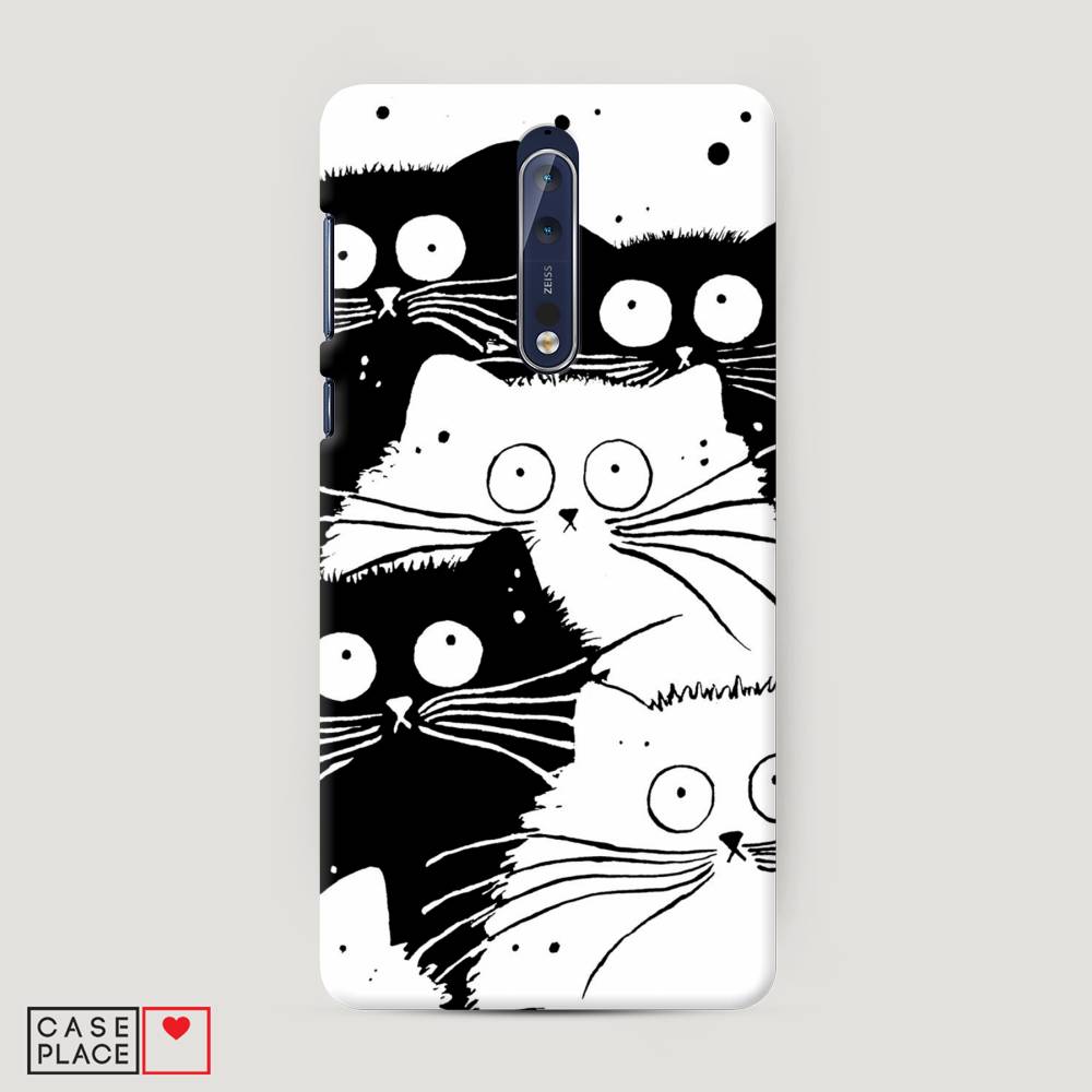 

Чехол Awog "Коты черно-белые" для Nokia 8, 120620-1