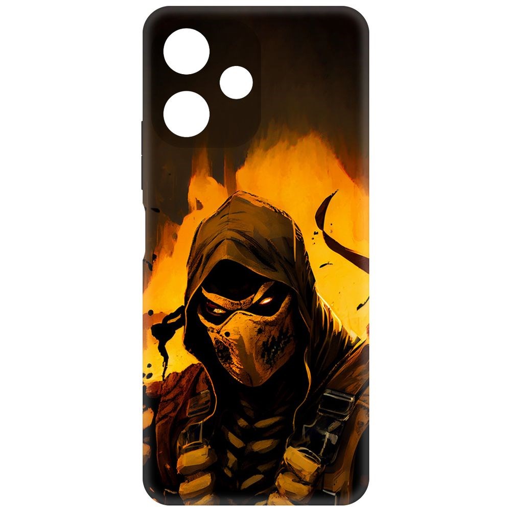 

Чехол-накладка Krutoff Soft Case Мортал Комбат. Скорпион для Poco M6 Pro 5G черный