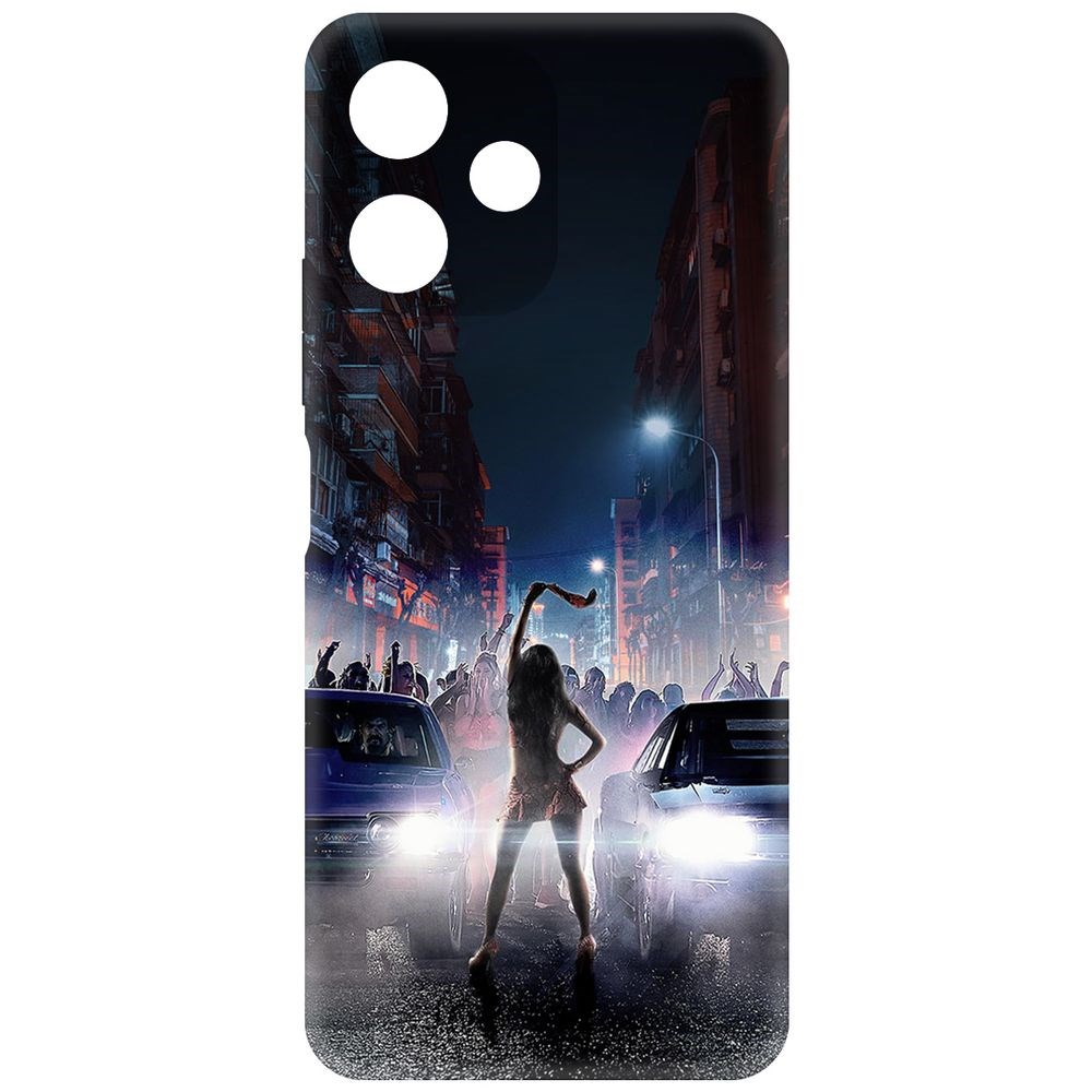 

Чехол-накладка Krutoff Soft Case Форсаж. Стритрейсинг для Poco M6 Pro 5G черный