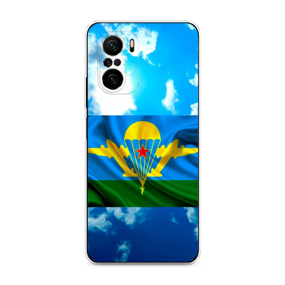 

Чехол Awog на Poco F3/Redmi K40/Mi 11i "ВДВ флаг в небесах", Разноцветный, 312650-5