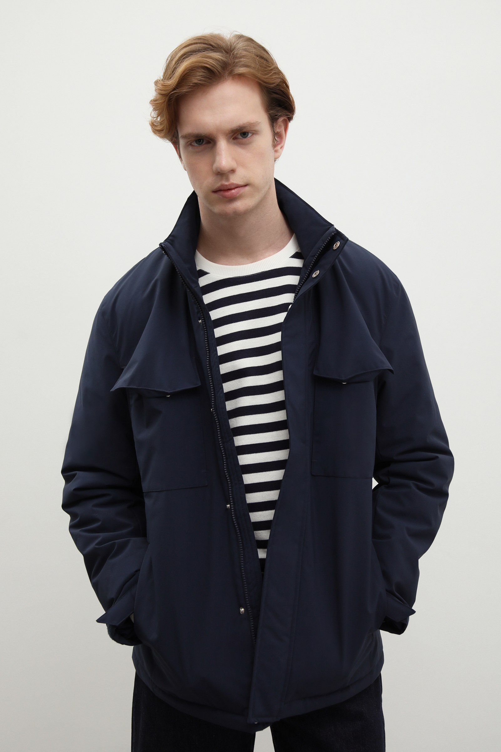 

Куртка мужская Finn Flare FBD21075 синяя XL, Синий, FBD21075