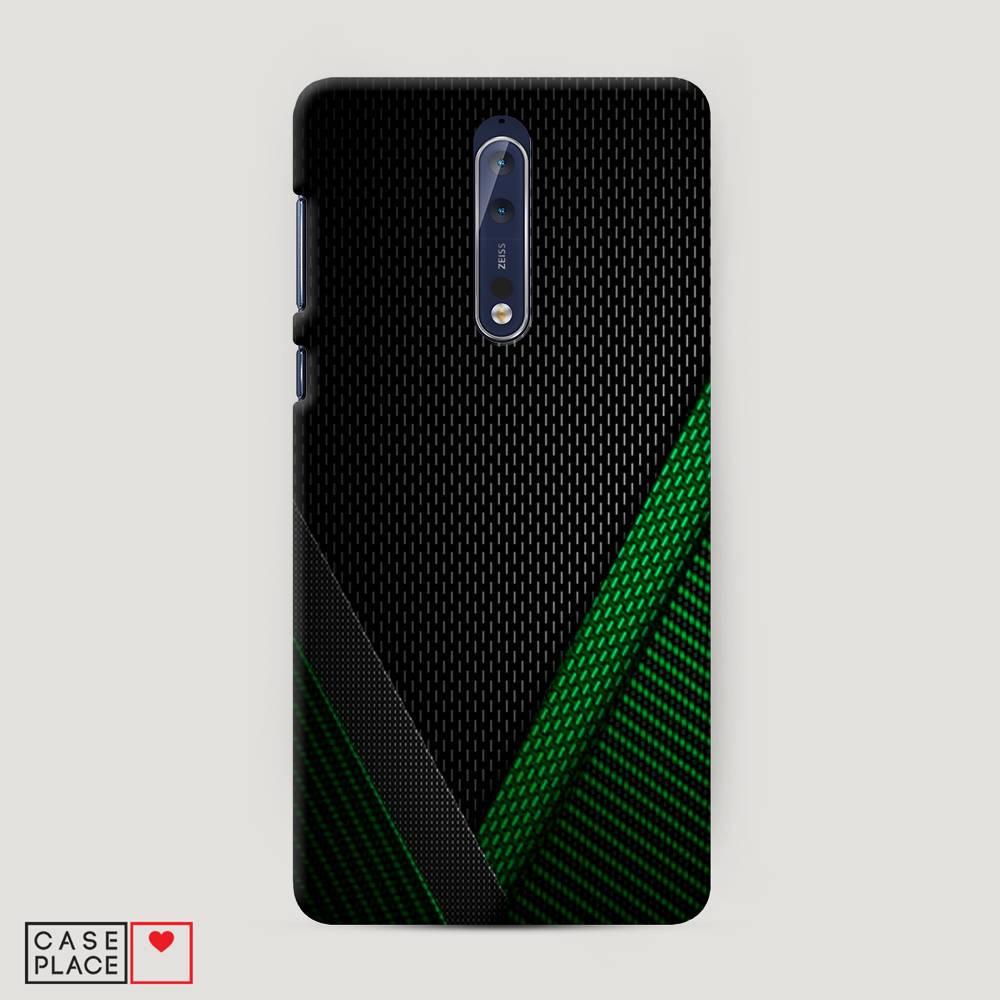 

Чехол Awog "Зеленый карбон" для Nokia 8, 120620-2