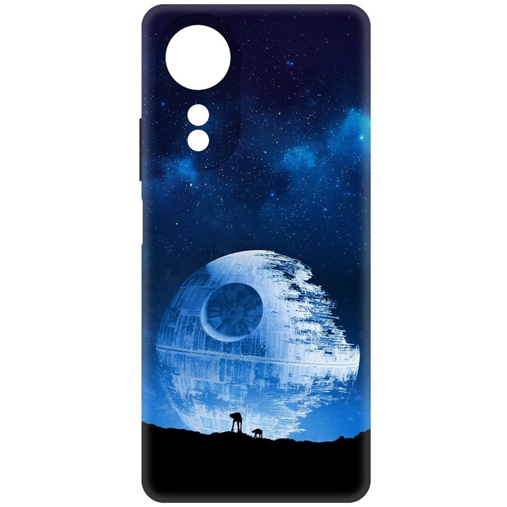 

Чехол-накладка Krutoff Soft Case Звездные Войны. Звезда смерти для Oppo A58 4G черный