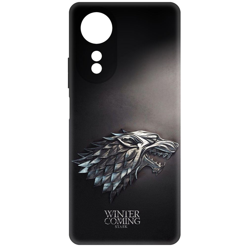 

Чехол-накладка Krutoff Soft Case Игра Престолов. Зима Близко для Oppo A58 4G черный