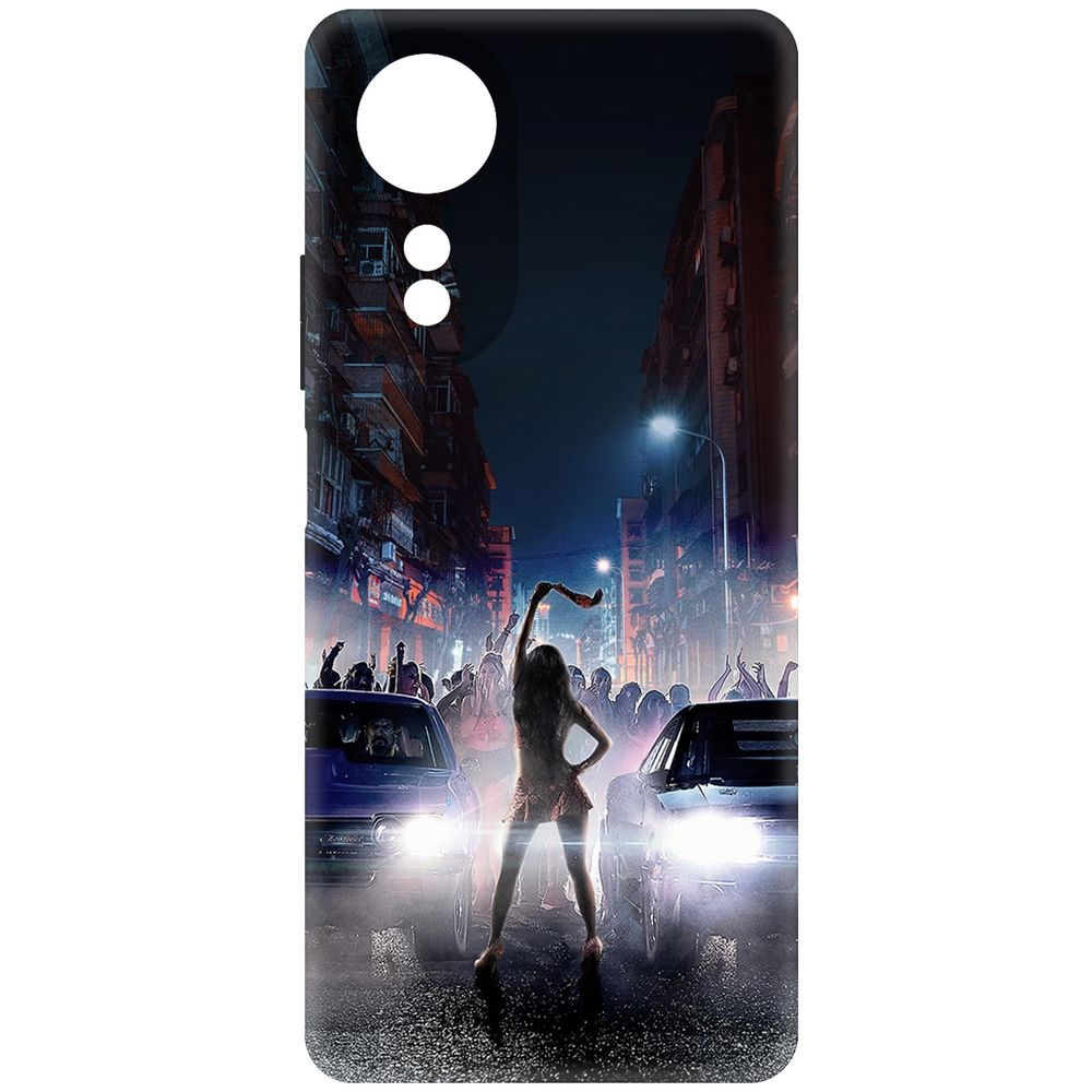 Чехол-накладка Krutoff Soft Case Форсаж. Стритрейсинг для Oppo A58 4G 600015234877 черный