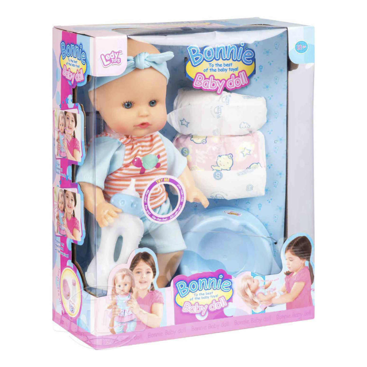 

Пупс Ledy toys со звуковыми эффектами и аксессуарами