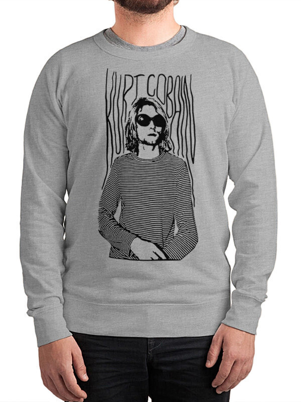 

Свитшот мужской Dream Shirts Курт Кобейн - Нирвана серый 50 RU, Курт Кобейн - Нирвана