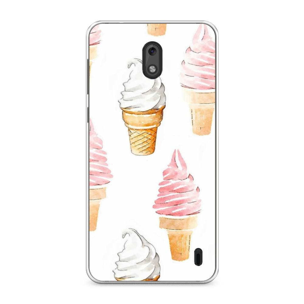 

Чехол Awog на Nokia 2 / Нокиа 2 "Нарисованное мороженое", Белый;розовый, 120850-10
