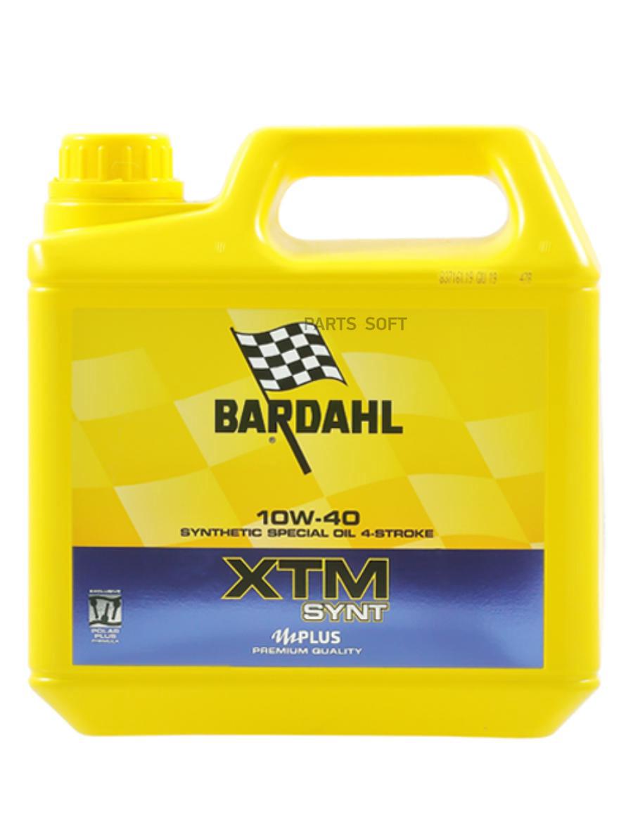 

Моторное масло Bardahl XTM SYNTHETIC MOTO синтетическое 10W-40 4л