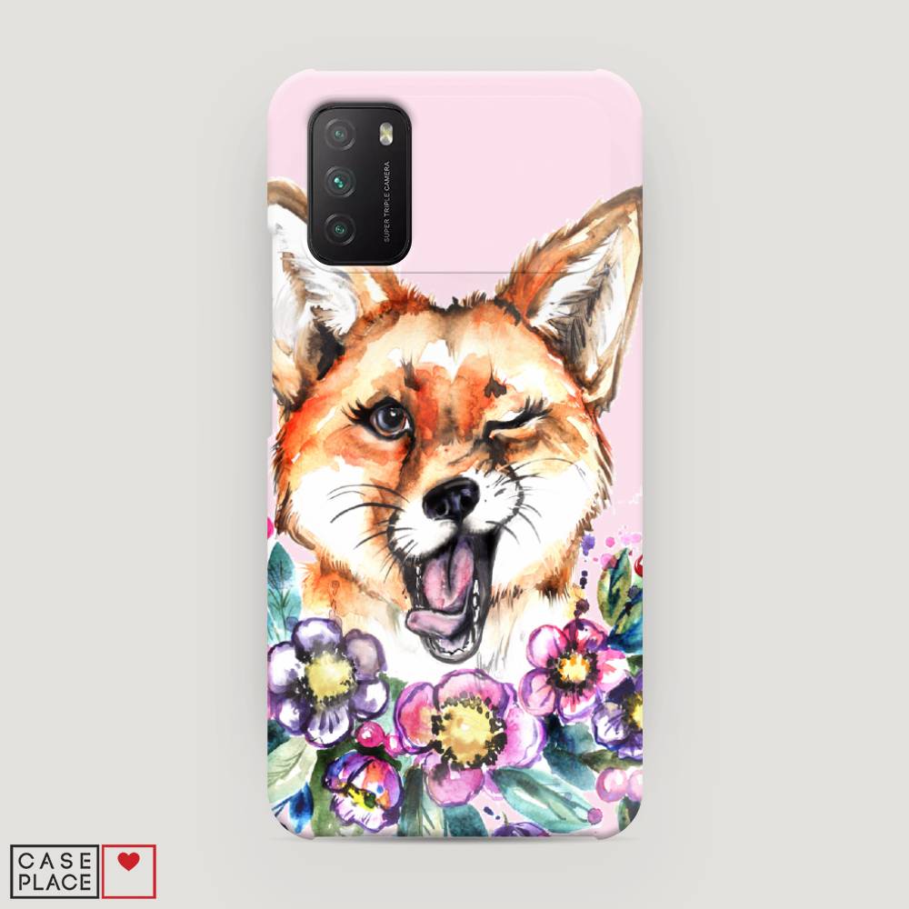 

Пластиковый чехол "Подмигивающая лиса" на Xiaomi Poco M3, 39520-7
