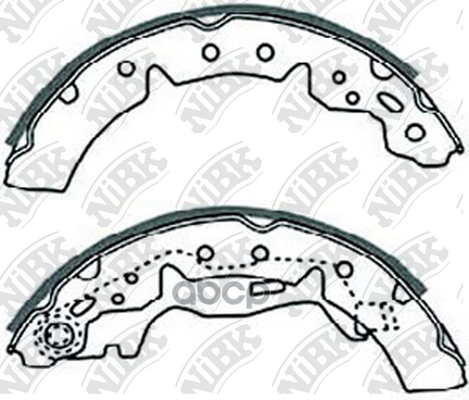 

Тормозные колодки NiBK барабанные fn2354