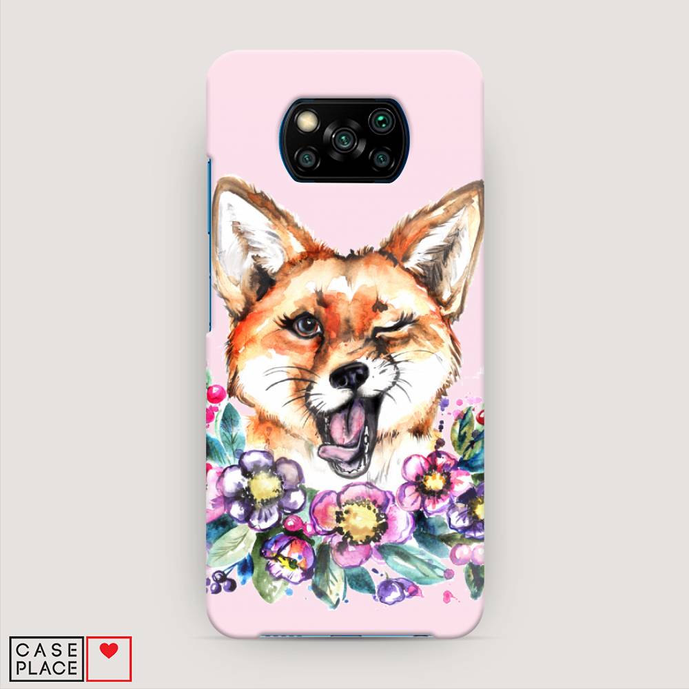 

Пластиковый чехол "Подмигивающая лиса" на Xiaomi Poco X3 NFC, 39220-7