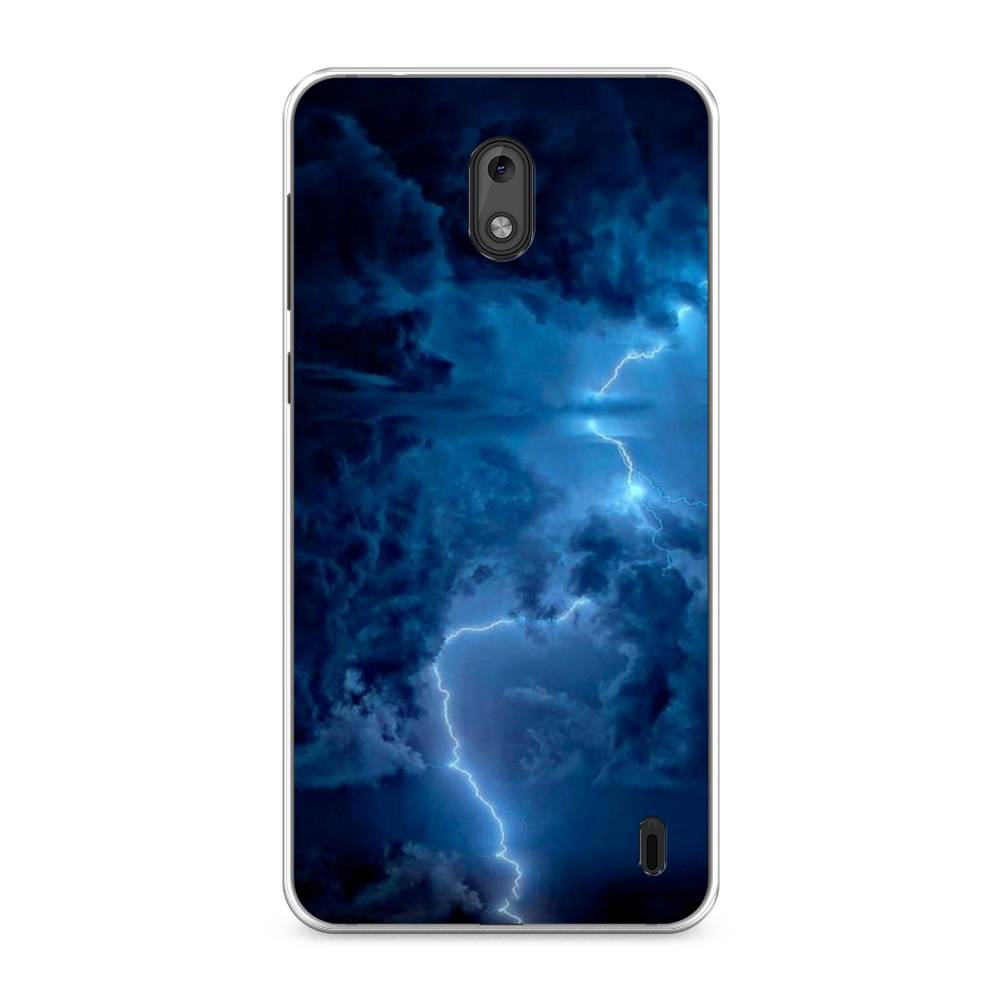 

Чехол Awog на Nokia 2 / Нокиа 2 "Молния", Синий, 120850-4