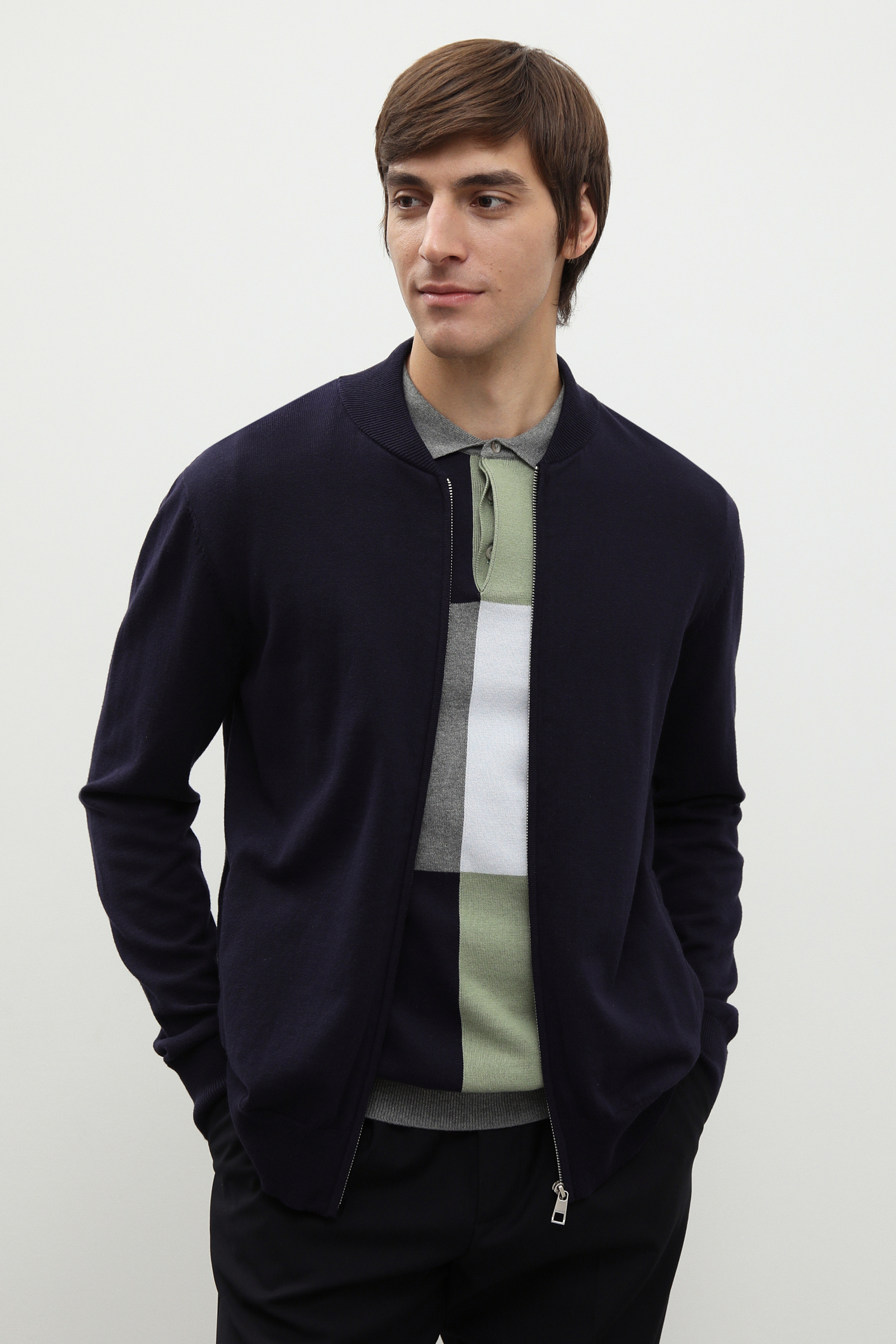 

Олимпийка мужская Finn Flare FBD21100 синяя 2XL, FBD21100