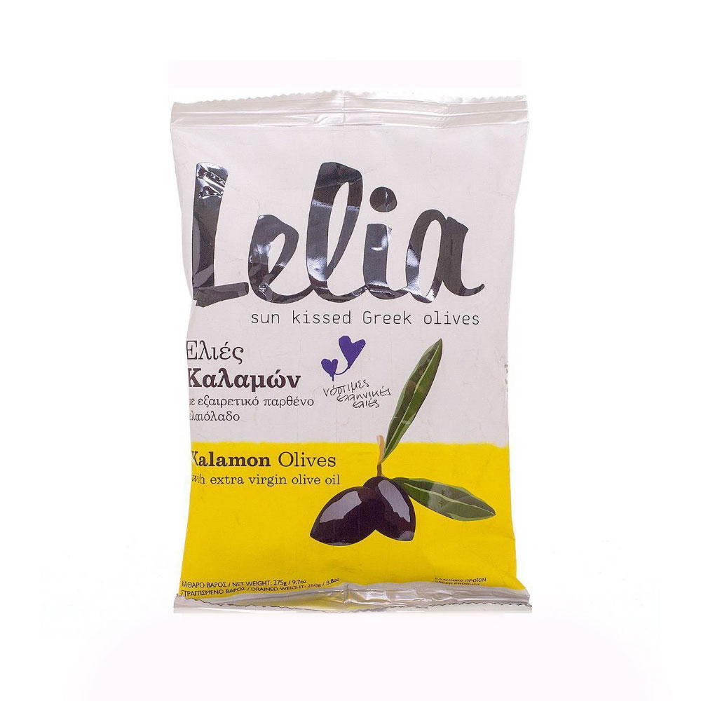 

Оливки Lelia ассорти Каламата и зеленые в оливковом масле 100 г