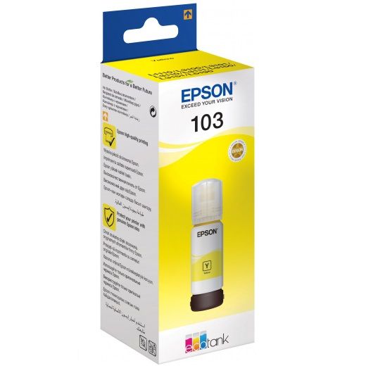 Чернила для струйного принтера Epson C13T00S44A, желтые, оригинал