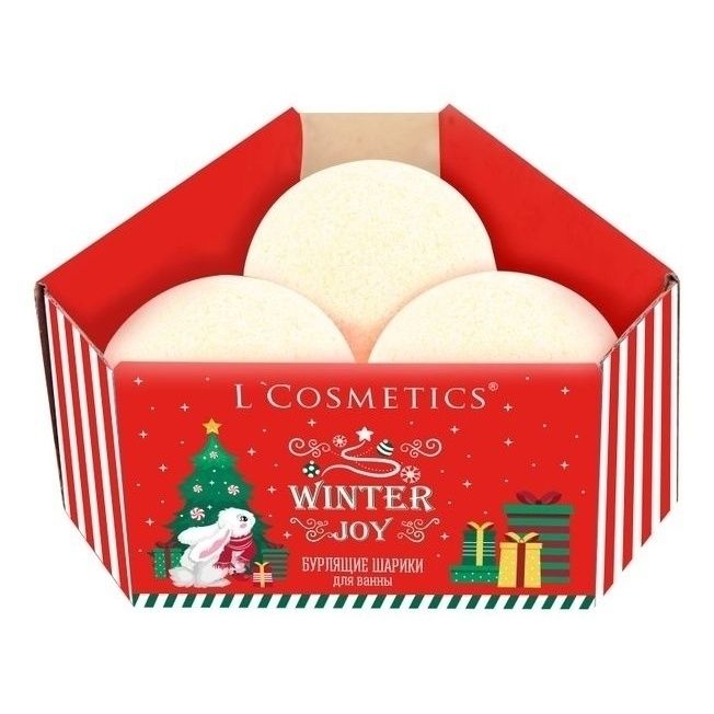 

Бомбочки для ванны L'СosmetiСs Winter Joy 160 г х 3 шт, Бежевый