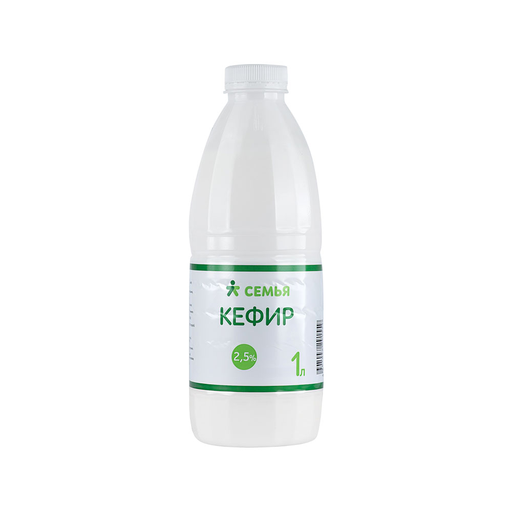 

Кефир Семья 2,5% БЗМЖ 1 л