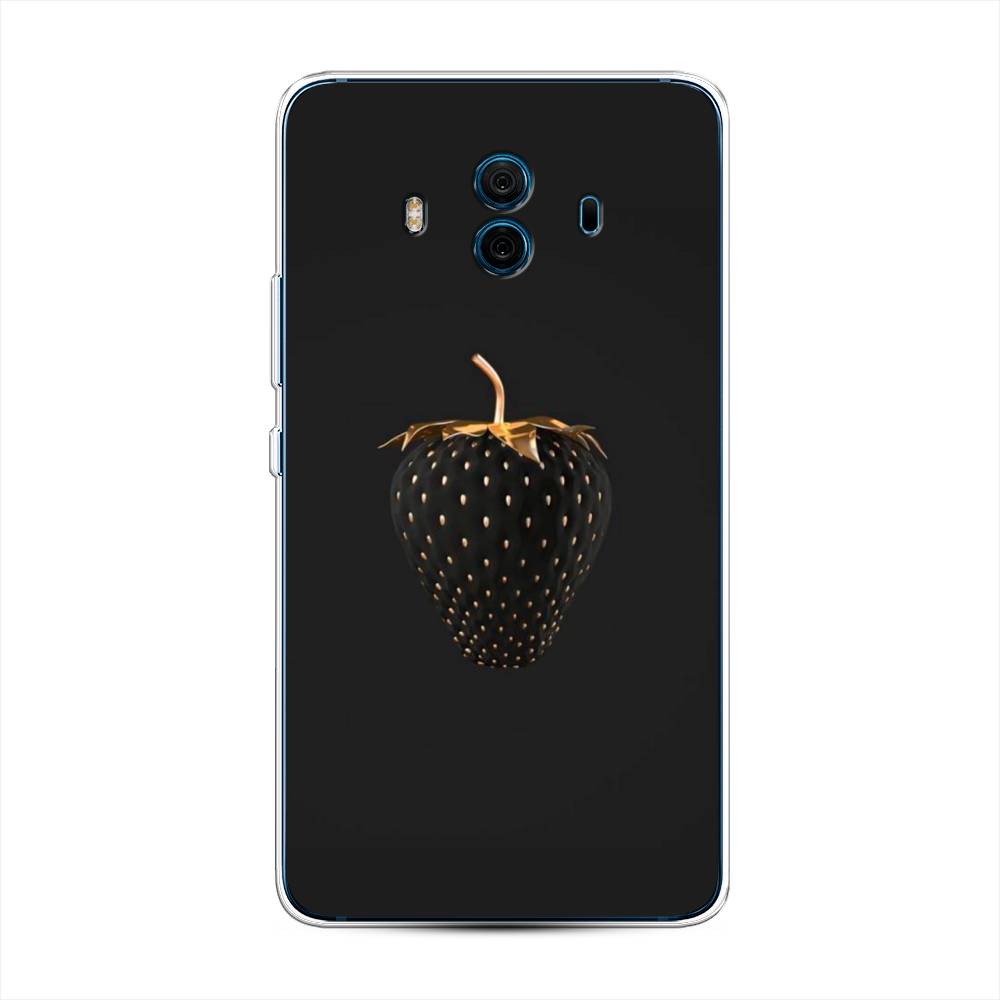 

Чехол Awog на Huawei Mate 10 "Черно-золотая клубника", Разноцветный, 63350-10