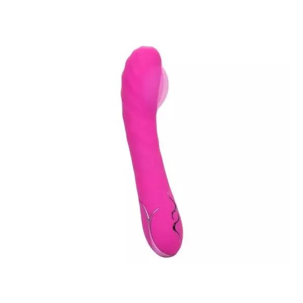 фото Розовый вибромассажер insatiable g inflatable g-wand 21,5 см california exotic novelties