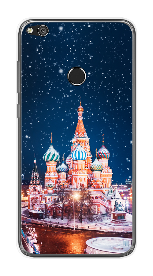 

Чехол на Honor 8 Lite/Huawei P8 Lite "Москва 1", Коричневый;синий;белый, 63950-1