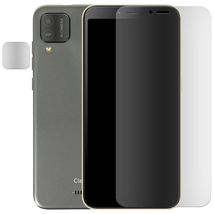 

Стекло защитное гибридное МАТОВОЕ Krutoff для BQ 5765L Clever + защита камеры (2 шт.)