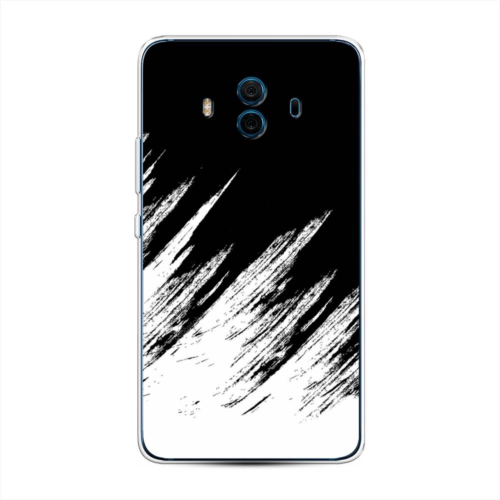 фото Чехол awog "черно белые брызги" для huawei mate 10