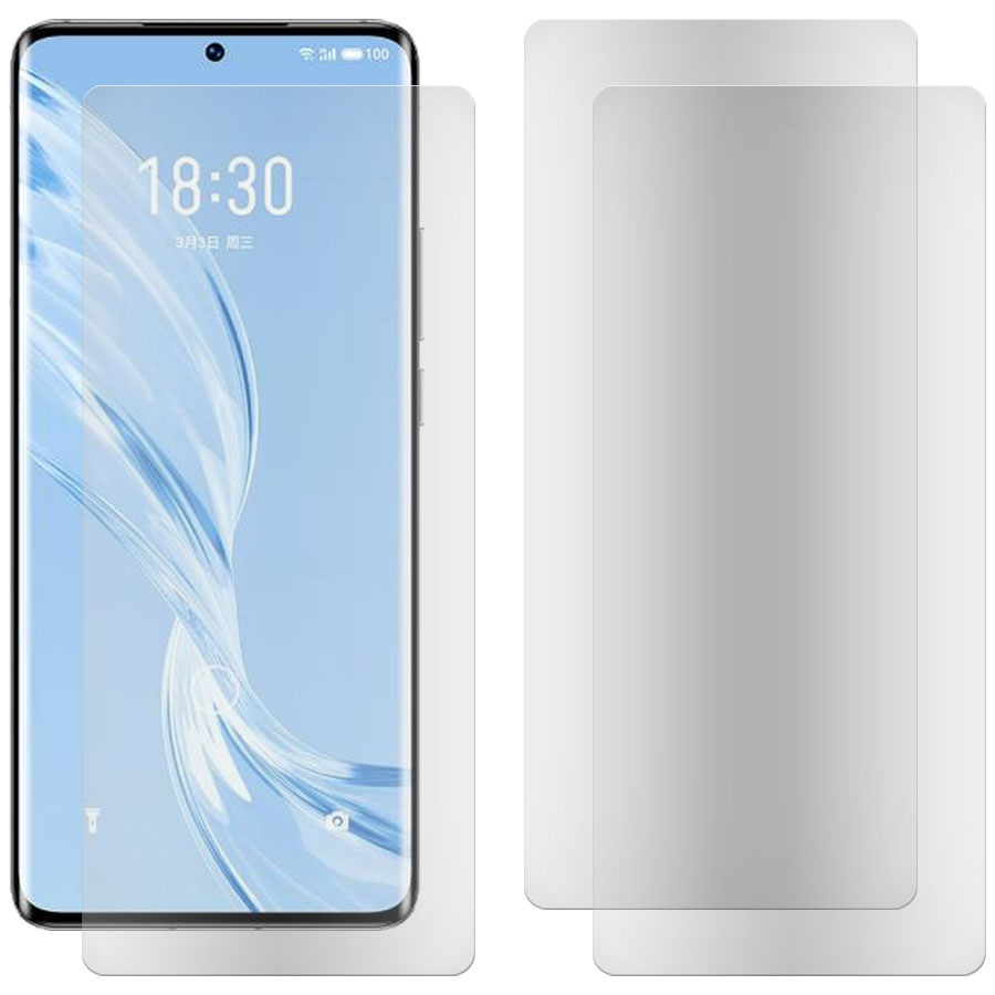 

Комплект из 3-x защитных гибридных стекол МАТОВЫХ Krutoff для Meizu 20