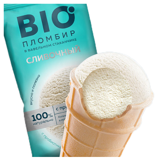 

Мороженое пломбир Эскимос Bio с пробиотиками сливочный БЗМЖ 80 г