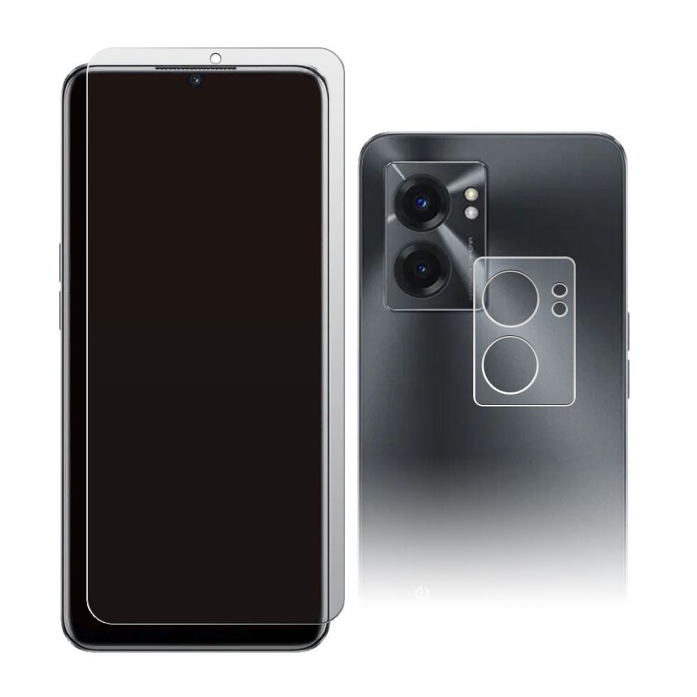 

Стекло защитное гибридное МАТОВОЕ Krutoff для Realme V23i + защита камеры (2шт.)