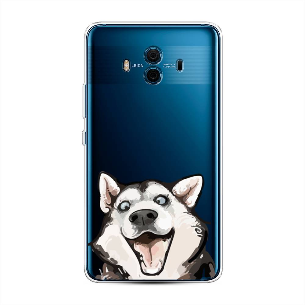 

Чехол Awog на Huawei Mate 10 "Радостный хаски", Разноцветный, 63350-1