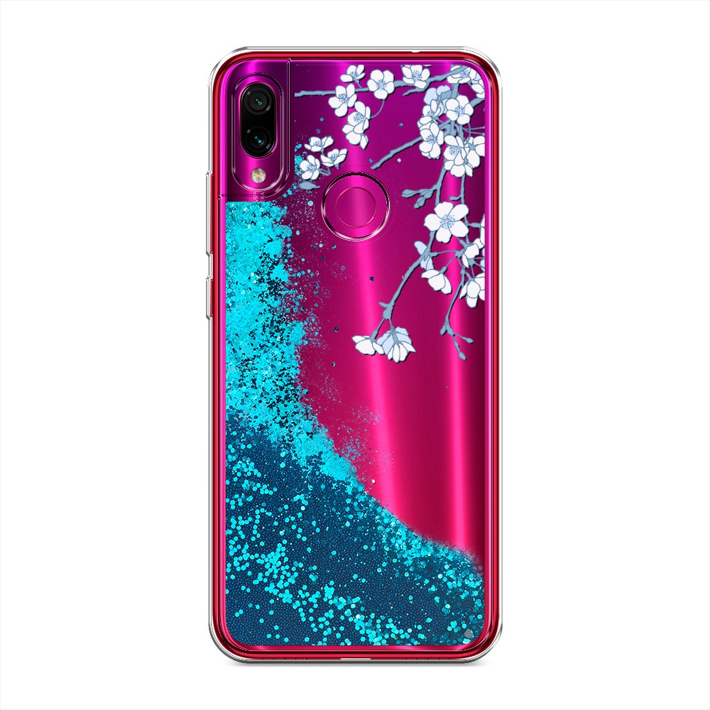 

Жидкий чехол с блестками "Цветочная фантазия 3" на Xiaomi Redmi Note 7