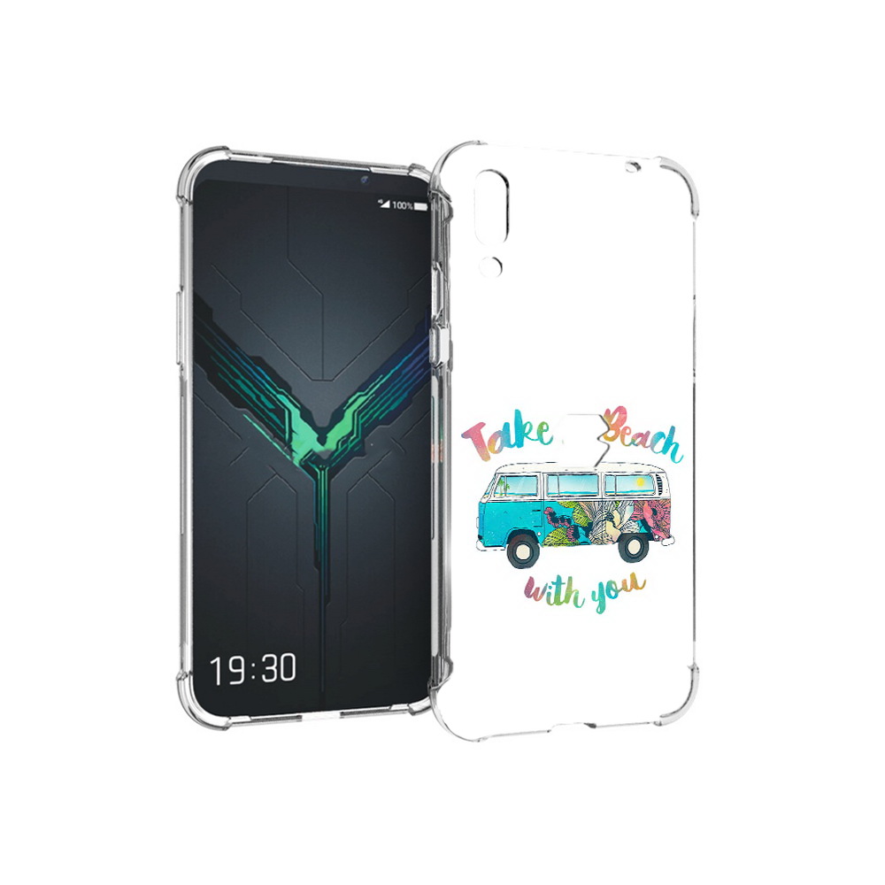 

Чехол MyPads Tocco для Xiaomi Black Shark 2 Хиппи автобус (PT144492.263.190), Прозрачный, Tocco
