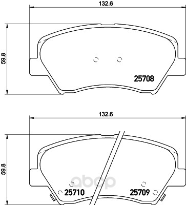 

Тормозные колодки HELLA PAGID/BEHR Nao 8DB355028911