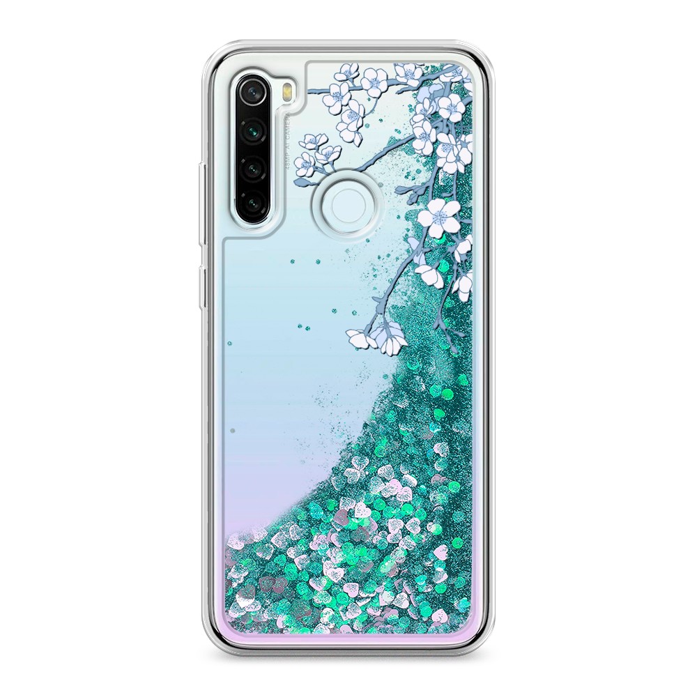 

Жидкий чехол с блестками "Цветочная фантазия 3" на Xiaomi Redmi Note 8T