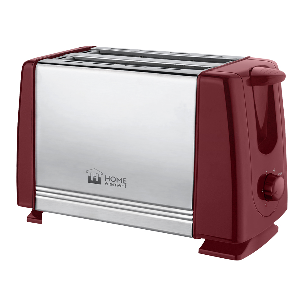 

Тостер Home Element HE-TS500 Burgundy Pomegranate, Коричневый, HE-TS500