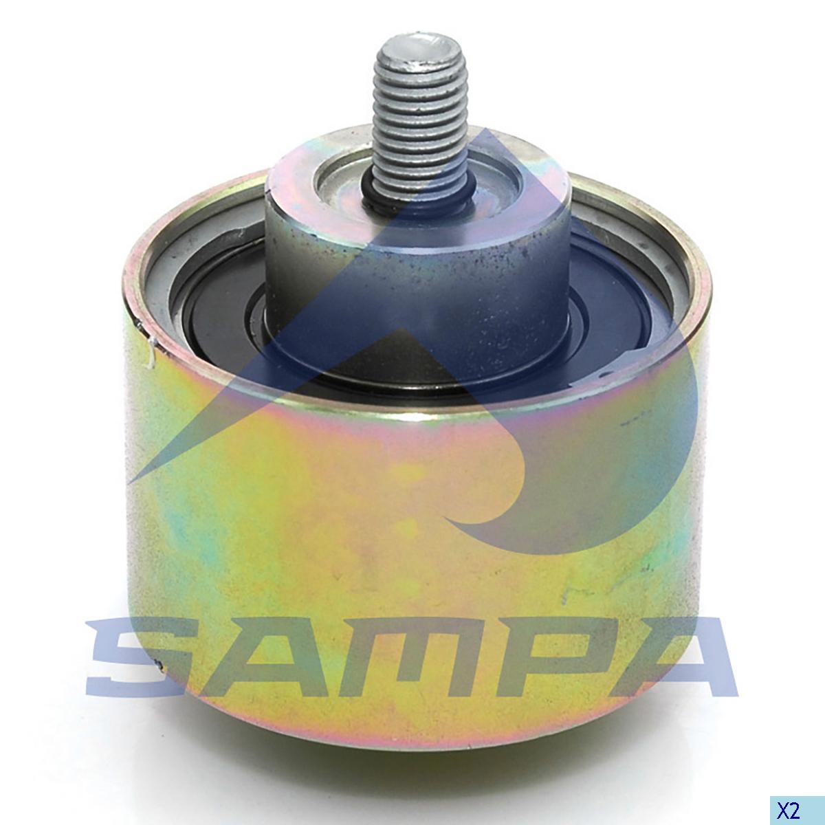 

Sa061.410_ролик Натяжителя Ремня! D=74 H=47 Iveco Eurotech Cursor SAMPA арт.61410