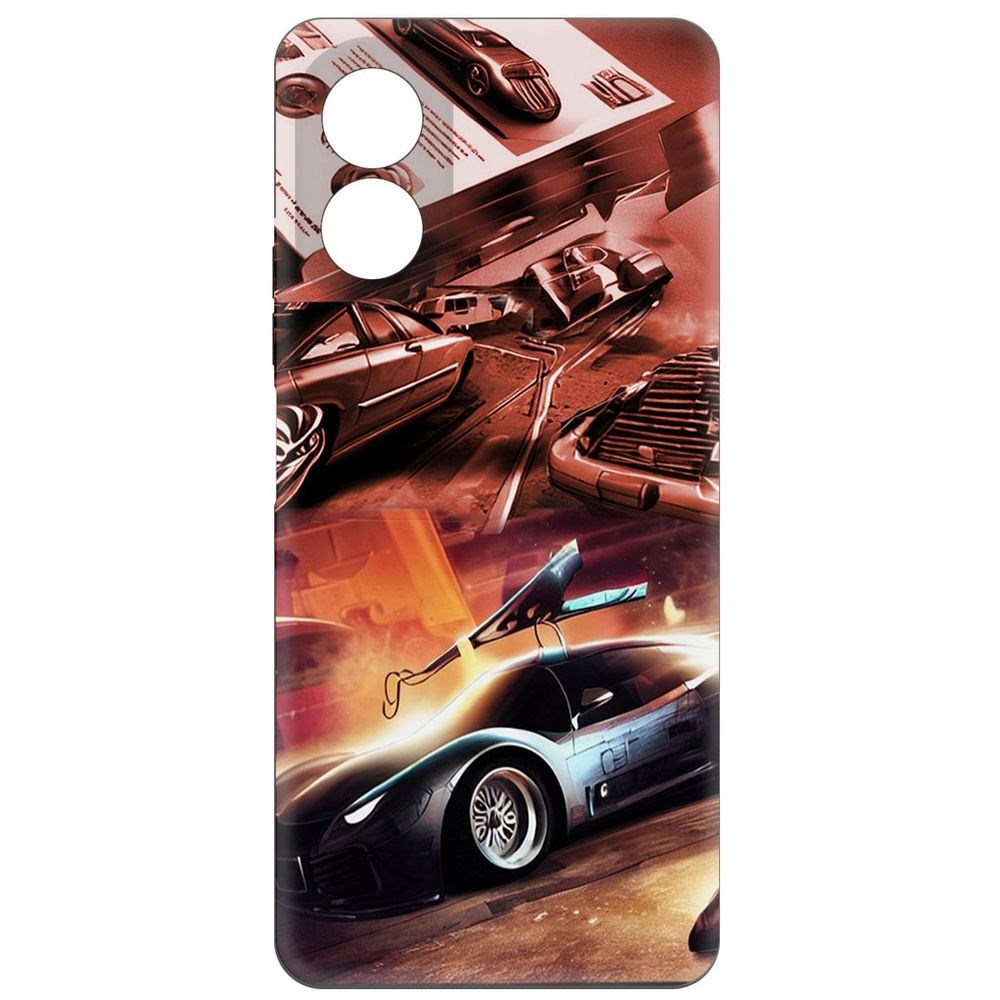 

Чехол-накладка Krutoff Soft Case Автодинамика для Oppo A38 4G черный