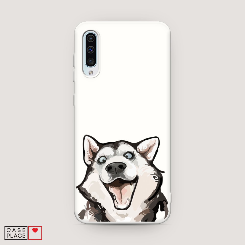 

Матовый силиконовый чехол "Радостный хаски" на Samsung Galaxy A30s