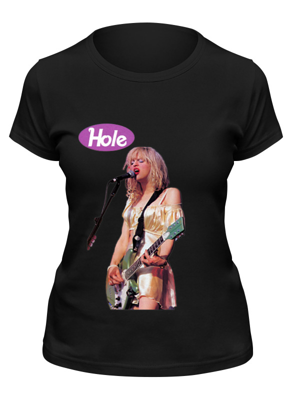 

Футболка женская Printio Hole черная 2XL, Черный, Hole