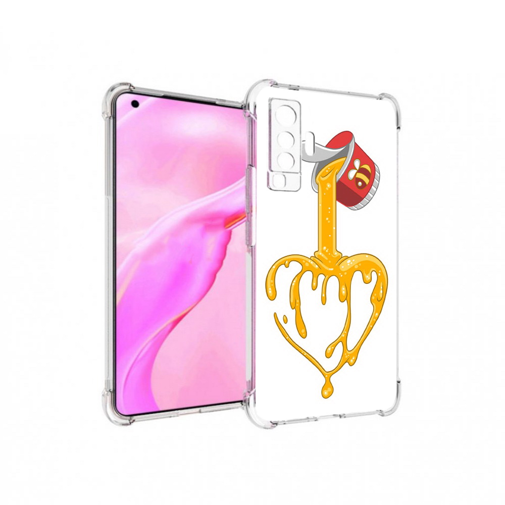 

Чехол MyPads Tocco для Vivo X50 медовое сердце (PT226969.391.471), Прозрачный, Tocco