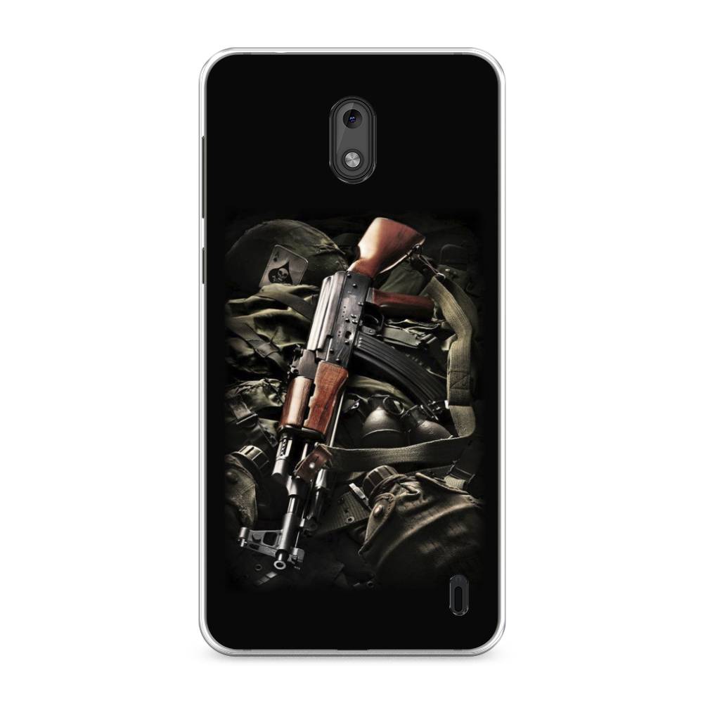 

Чехол Awog на Nokia 2 / Нокиа 2 "Автомат", Черный;коричневый;серый, 120850-5