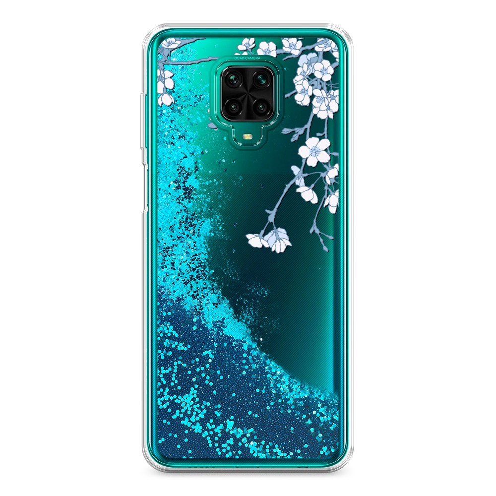 

Жидкий чехол с блестками "Цветочная фантазия 3" на Xiaomi Redmi Note 9 Pro, 38093-1