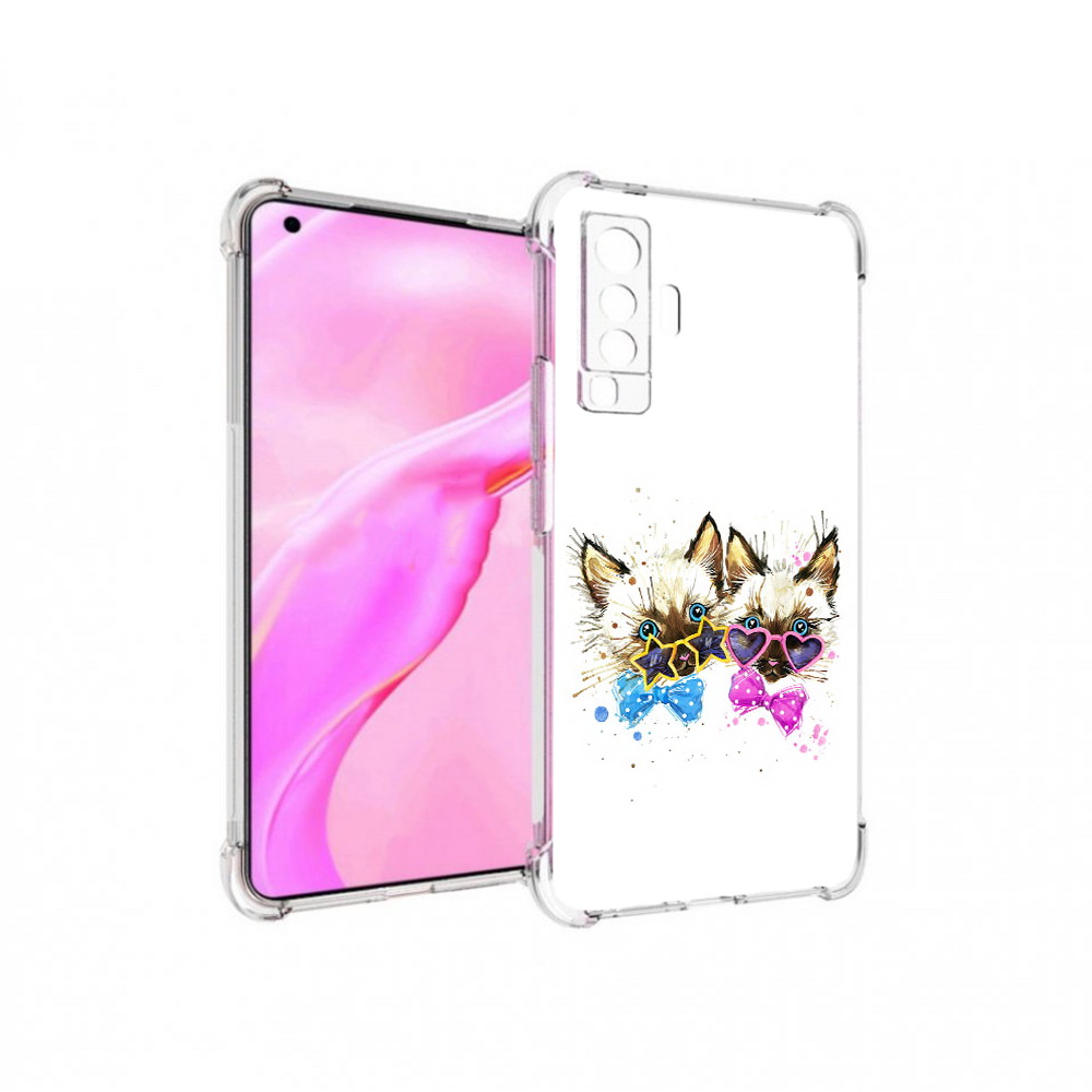 

Чехол MyPads Tocco для Vivo X50 милые котята (PT226969.391.474), Прозрачный, Tocco