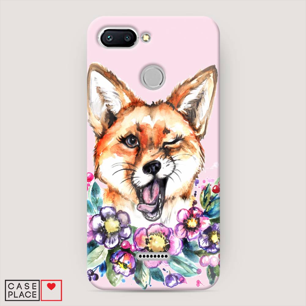 

Пластиковый чехол "Подмигивающая лиса" на Xiaomi Redmi 6