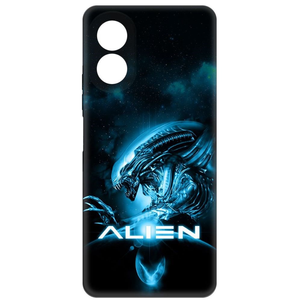 

Чехол-накладка Krutoff Soft Case Чужой. Космос для Oppo A38 4G черный