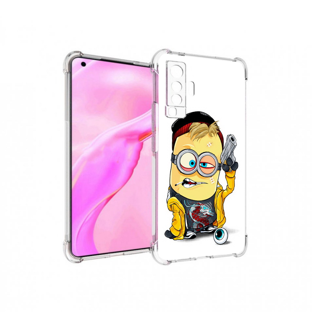 

Чехол MyPads Tocco для Vivo X50 миньон бандит (PT226969.391.475), Прозрачный, Tocco